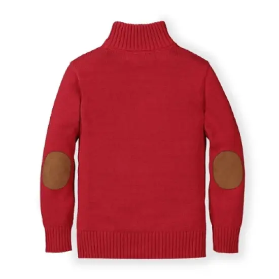 Hope & Henry Boys' Mock Neck Sweater with Zipper, Kids image {3}