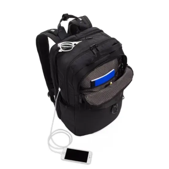 SWISSGEAR 18" Backpack with Carabiner - Black image {2}