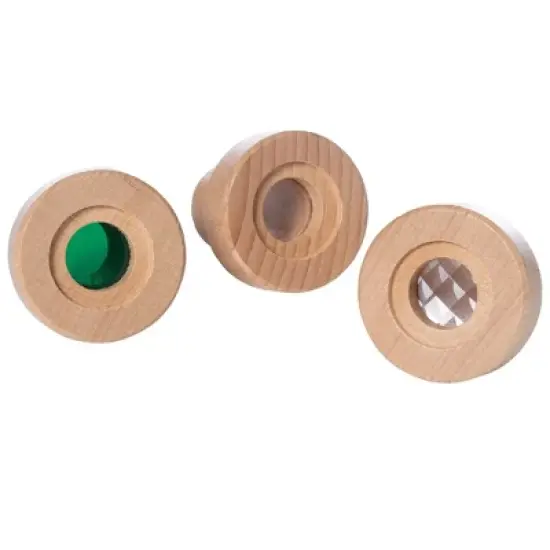 Manhattan Toy Natural Historian Wooden Camera Pretend Time Play with Clear, Green and Kaleidoscope Lenses image {5}