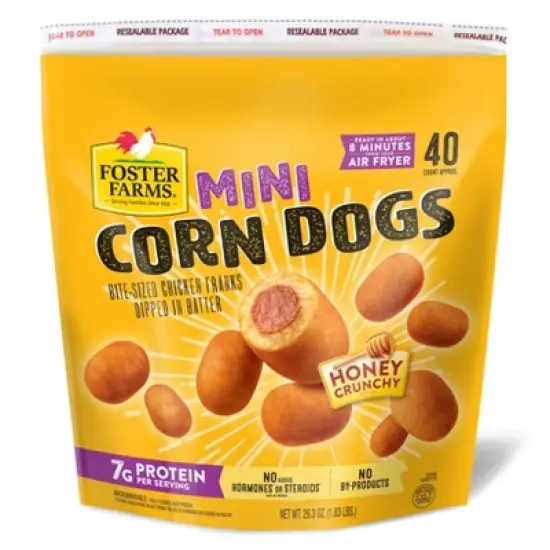 Foster Farms Mini Corn Dogs - Frozen - 29.3oz/40ct image {10}