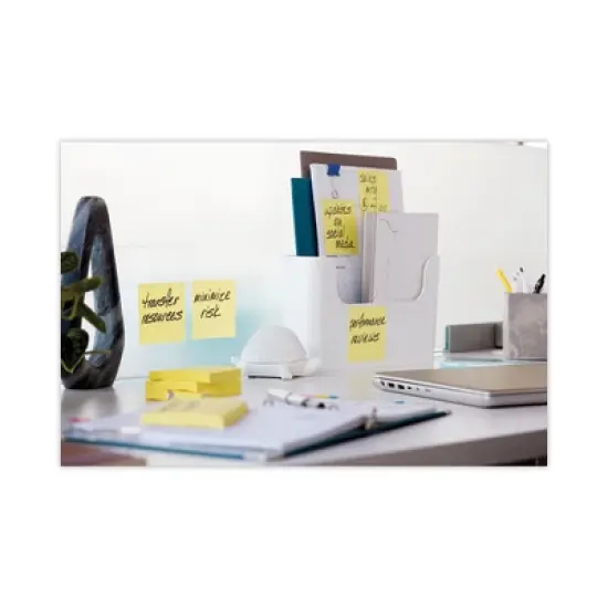 Post-it Notes Original Pads in Canary Yellow, Cabinet Pack, 3" x 3", 90 Sheets/Pad, 18 Pads/Pack image {4}