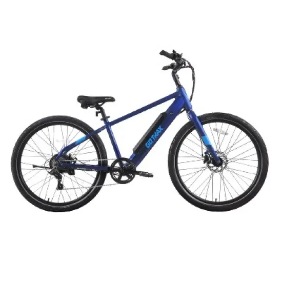 GOTRAX Adult Transfer 27.5" Step Over Electric Hybrid Bike image {1}