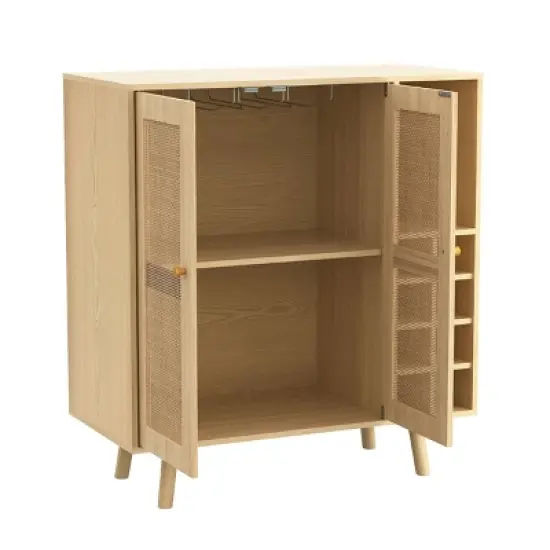 Loft & Luv Coda Bar Cabinet Natural - Atlantic image {4}