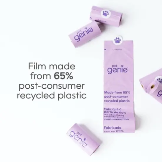 Pet Genie On-The-Go Lavender Scented Dog Waste Bags image {4}