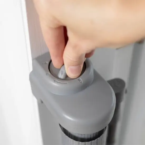 Perma Child Safety 71" Wide x 41" Tall Retractable Baby Gate - 3123 - Gray image {4}