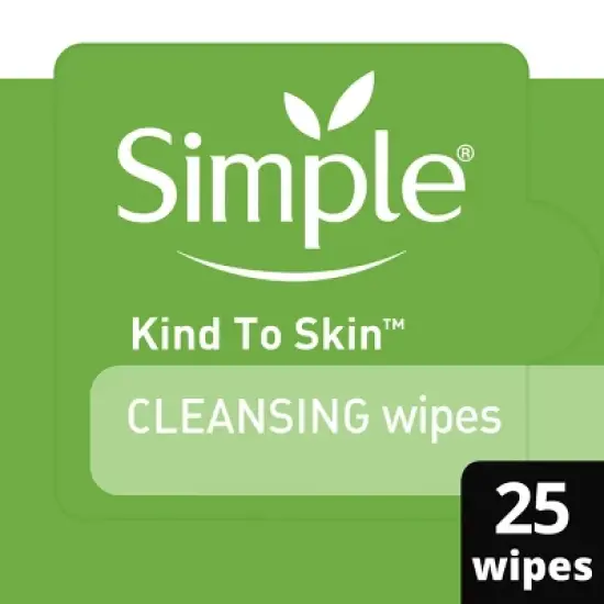 Simple Kind to Skin Facial Wipes - Unscented - 25ct image {14}