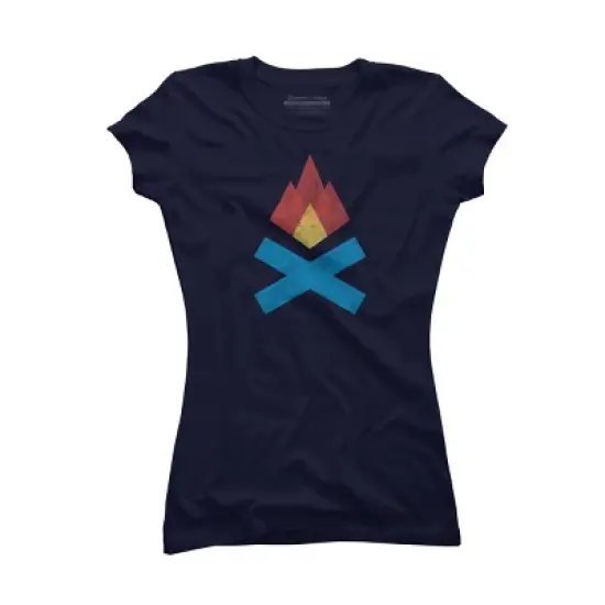 Junior's Design By Humans Campfire By elcorette T-Shirt image {5}