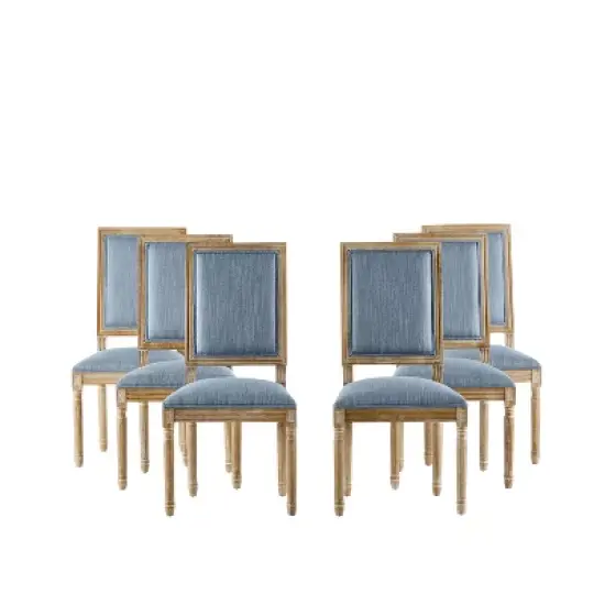 Christopher Knight Home Carina French Country Rubberwood Upholstered Dining Chair (Set of 6) image {11}