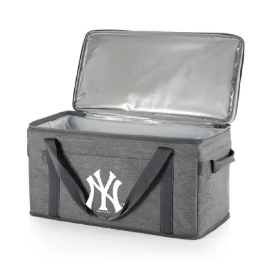 MLB New York Yankees 64 Can Collapsible Cooler - Heathered Gray image {1}