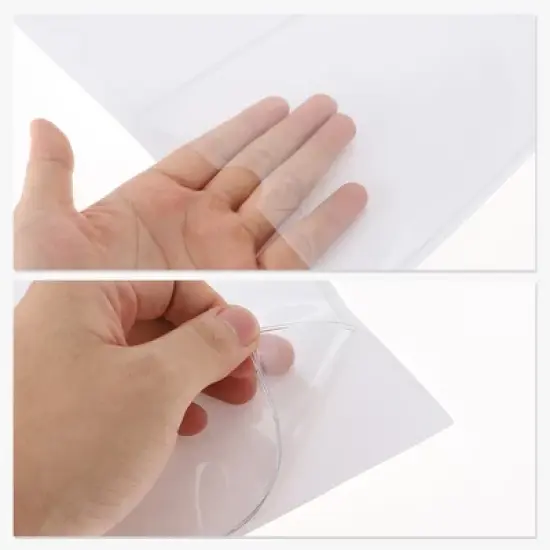 Vertical Label Holder 8.66"x6.14" Clear 10 Pcs image {2}