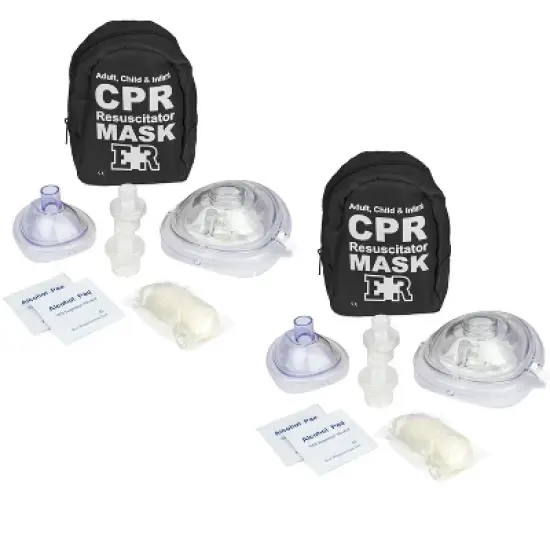 Adult & Infant CPR Mask Combo Kit &ndash; Tactical Black image {4}