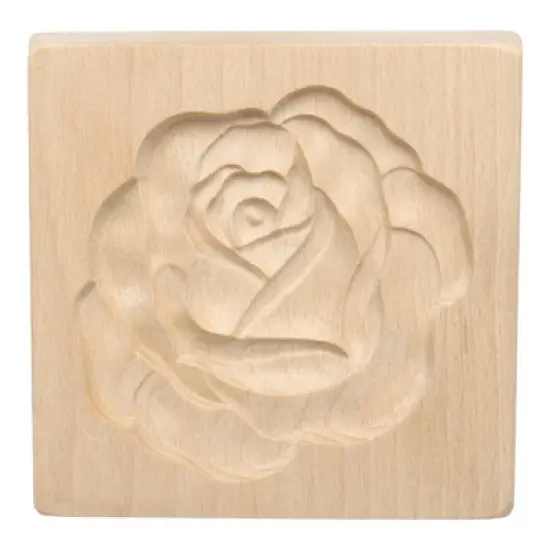 Unique Bargains Wooden 3D Carved Non-stick Vintage Baking Cookie Biscuit Mould image {20}