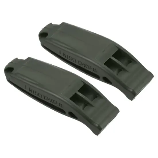 Unique Bargains Plastic Kayaking Hiking Survival Signal Marine Whistles 2 Pcs image {6}