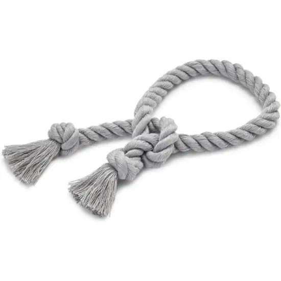 Okuna Outpost 4 Pack Gray Cotton Window Curtain Tiebacks Tie Backs, Rope Holdbacks Holder for Drapes, Home Decor, 29 in image {7}