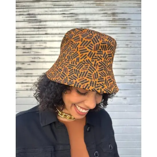 The Wrap Life | Satin Lined Printed Bucket Hat image {2}