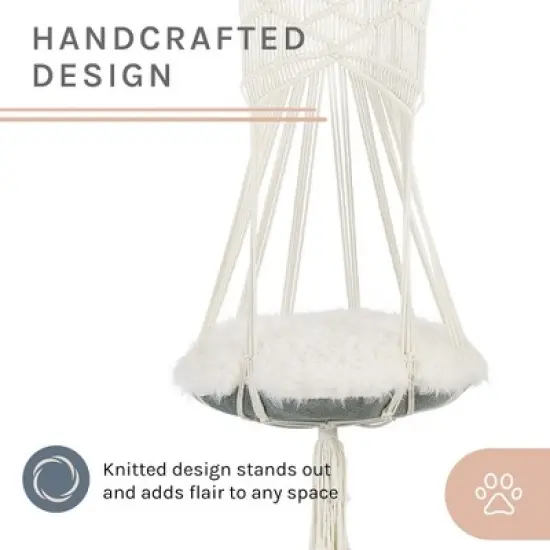 Sam's Pets Lucy Macram White Cat Tree image {8}