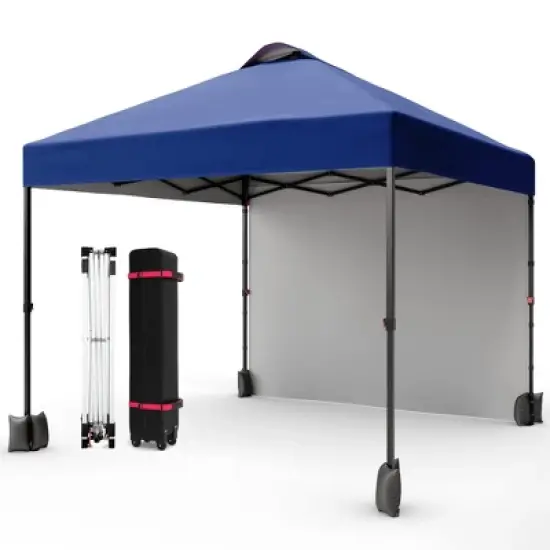 10x10 Pop Up Canopy with Sidewalls for Outdoor, Portable Outdoor Canopy with One Push Setup, Easy Set-Up Waterproof Pop Up Tent for Outdoor Party image {12}