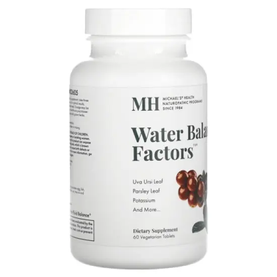 Michael's Health Water Balance Factors, 60 Vegetarian Tablets image {3}