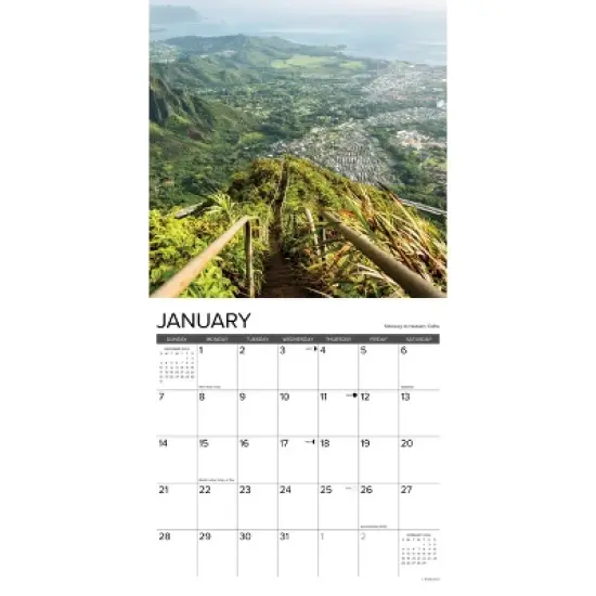 Willow Creek Press 2024 Wall Calendar 12"x12" Hawaii image {2}