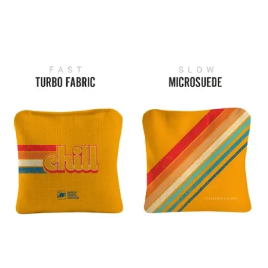 Retro Synergy Pro Orange Cornhole Bags (Set of 4) image {1}