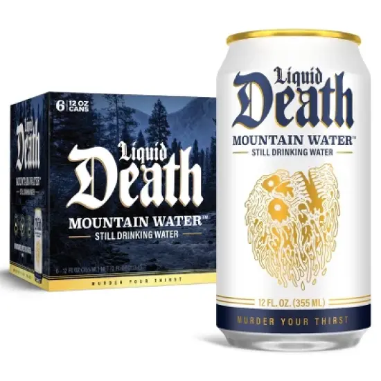 Liquid Death Mountain Water - 6pk/12 fl oz Cans image {7}