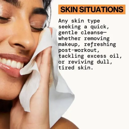 Pacifica Glowing Makeup Removing Wipes - Orange - 30ct image {7}