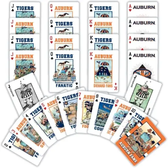 MasterPieces Officially Licensed NCAA Auburn Tigers Fan Deck Playing Cards - 54 Card Deck image {2}