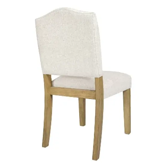 HomePop Open Back Upholstered Dining Chair: Modern Design, Plywood Frame, Polyester Fabric, Spot Clean image {5}