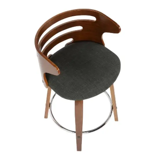 Set of 2 Cosini Upholstered Counter Height Barstools - Lumisource image {6}