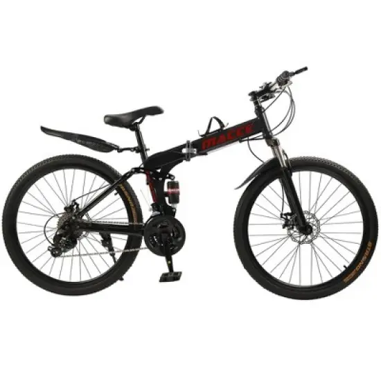 Topteng 27 Speed 26 inches Folding Bike Mountain Bicycle with Cup Holder image {1}
