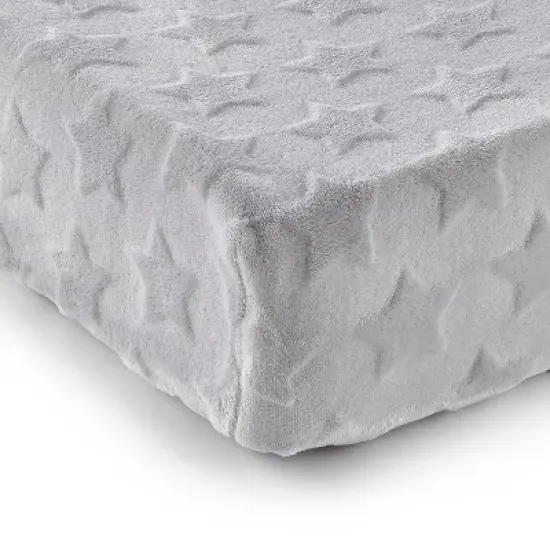 Grey Star & Blue Chevron  2pk Changing Pad Cover - Levtex Baby image {1}