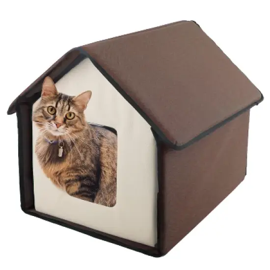 Allforpaws Thermo Kitty Home Outdoor Heated Cat House image {7}