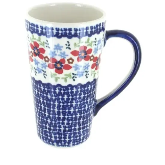 Blue Rose Polish Pottery K083 Manufaktura Large Coffee Mug image {19}