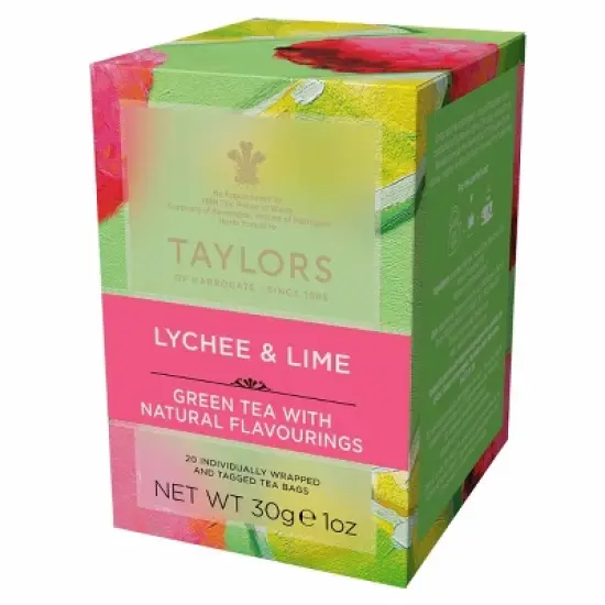 Taylors of Harrogate Lychee & Lime Green Tea Bags - 60ct image {1}
