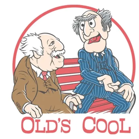 Men's The Muppets Old's Cool  T-Shirt - White - 2X Big Tall image {1}