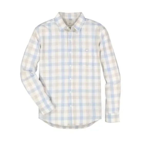 Hope & Henry Mens' Linen Long Sleeve Button Down Shirt image {3}