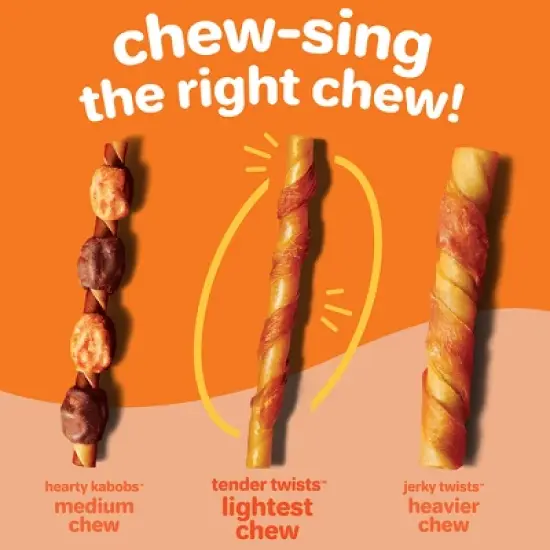 Hartz Oinkies Tender Treats Jerky with Chicken Senior Dog Treats - 18pk image {4}