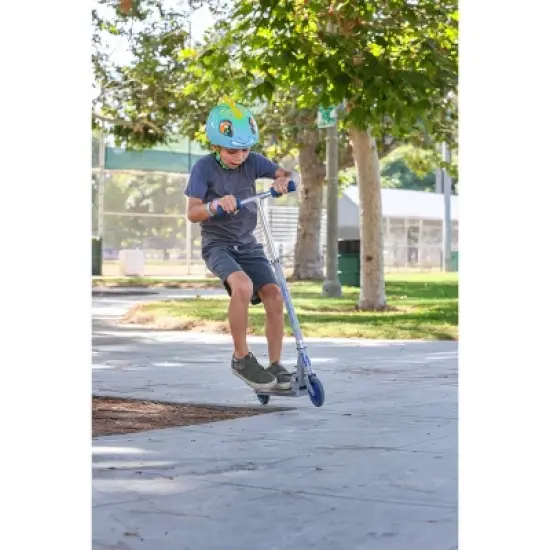 Raskullz Stego Hawk Child Helmet - Blue/Yellow image {9}