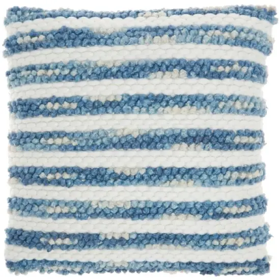 20"x20" Oversize Life Styles Ombre Woven Striped Square Throw Pillow - Mina Victory image {7}