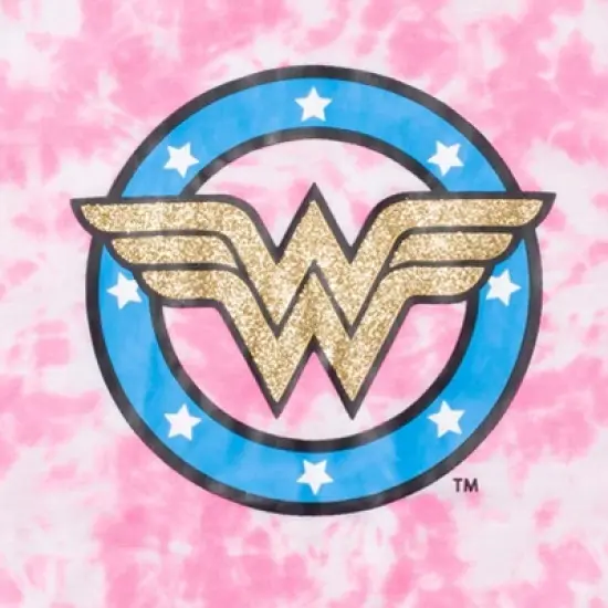 DC Comics Justice League Wonder Woman Girls Pajama Shirt and Shorts Toddler  image {3}