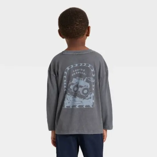 Toddler Boys' Long Sleeve Oversized T-Shirt - Cat & Jack&trade; image {2}