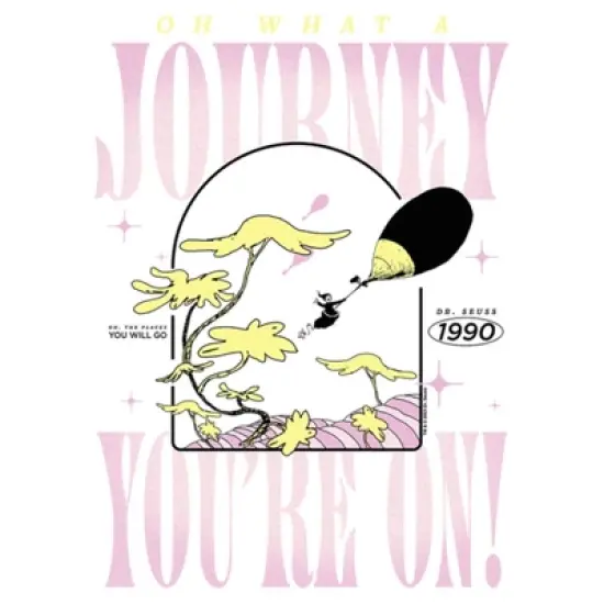 Women's Dr. Seuss Oh What a Journey You're On T-Shirt image {1}