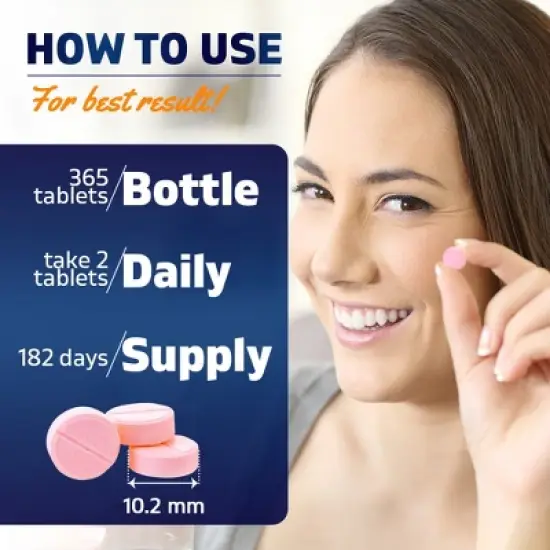 Vitamin B12 5000 mcg per Serving Fast Dissolve 365 Tablets image {2}