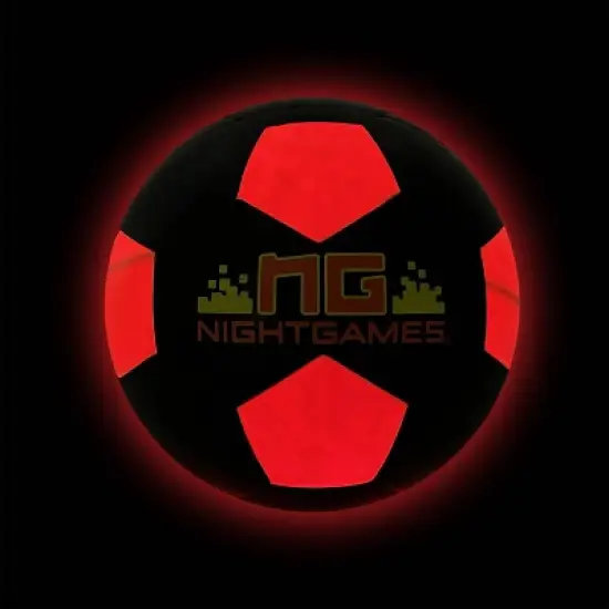 Night Games LED Light Up Size 5 Soccer Ball image {1}