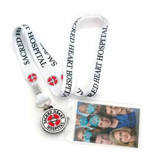 Surreal Entertainment Scrubs Official Sacred Heart Hospital Lanyard | Includes ID Holder & Charm image {7}