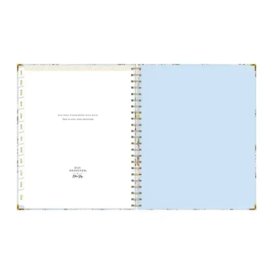 Day Designer 8.5"x11" 2025-2026 Weekly/Monthly Wirebound Planner Hardcover Springtime Blue image {11}