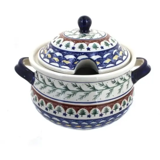 Blue Rose Polish Pottery 1004 Zaklady Soup Tureen image {2}