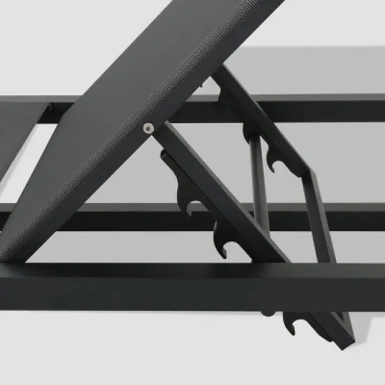 Modesta Aluminum Chaise Lounge: Weather-Resistant, Adjustable Backrest - Christopher Knight Home image {2}