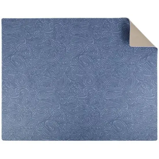 Drymate 19"x24" Dish Drying Mat - Borage Blue Stucco: Kitchen Drying Mat for Dishes, Machine Washable, Polyester image {9}