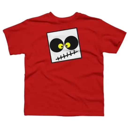 Boy's Design By Humans Square Skull By LonaMisa T-Shirt image {4}